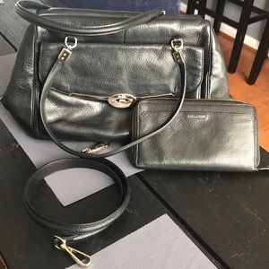 Coach Satchel Handbag and Wallet.